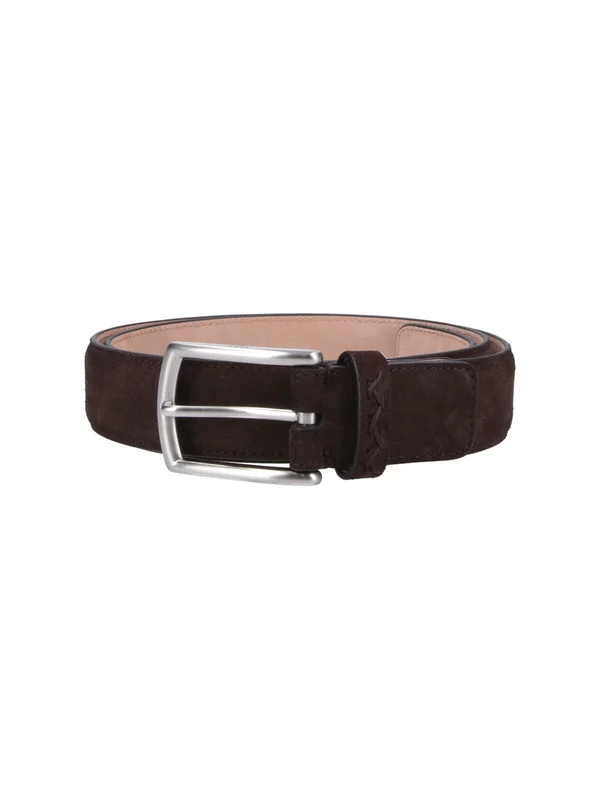 Z Zegna Brown Leather Belts