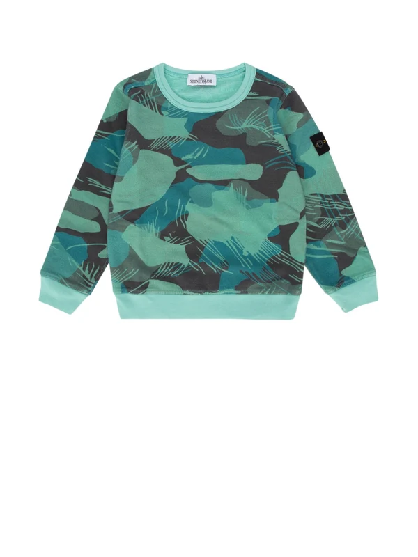 Stone Island Kids Green Sweatshirts