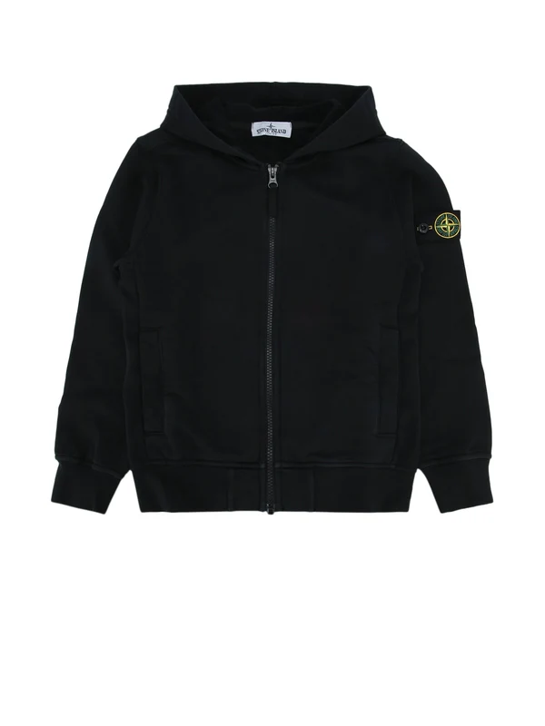 Stone Island Kids Black Hoodies