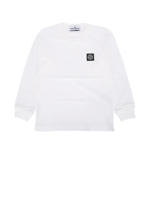 Stone Island Kids White Long Sleeve