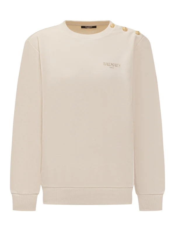 Balmain Ivory Sweatshirts