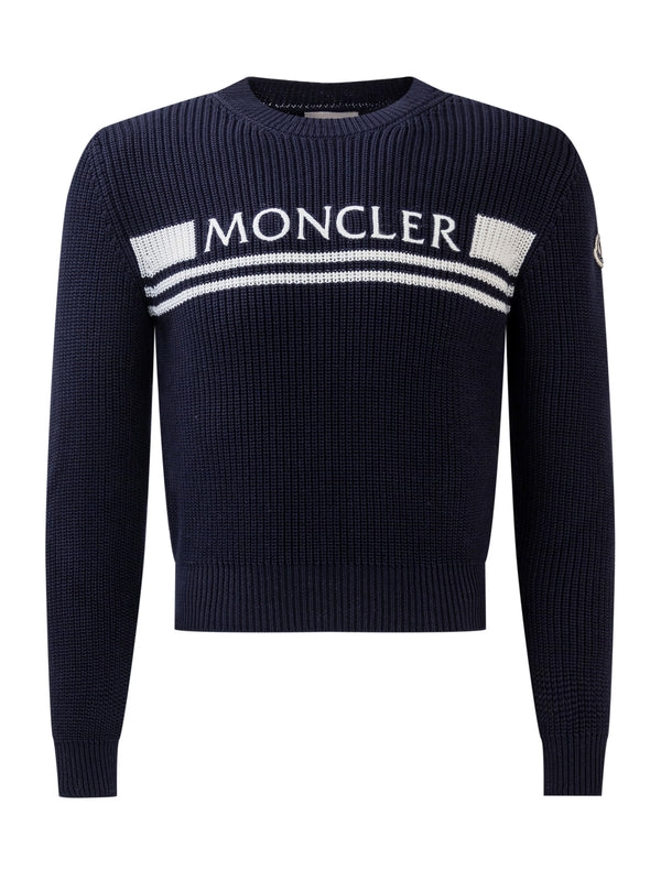 Moncler Navy Knitted
