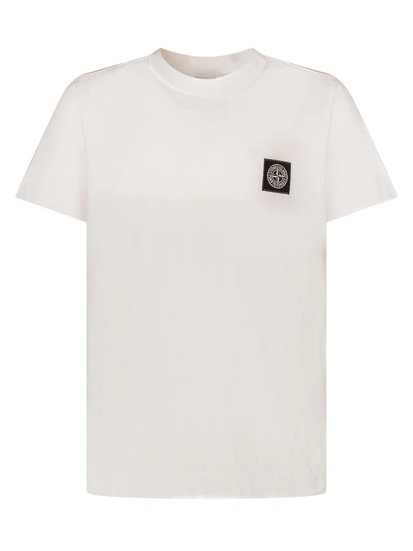 Stone Island Kids White Half Sleeve