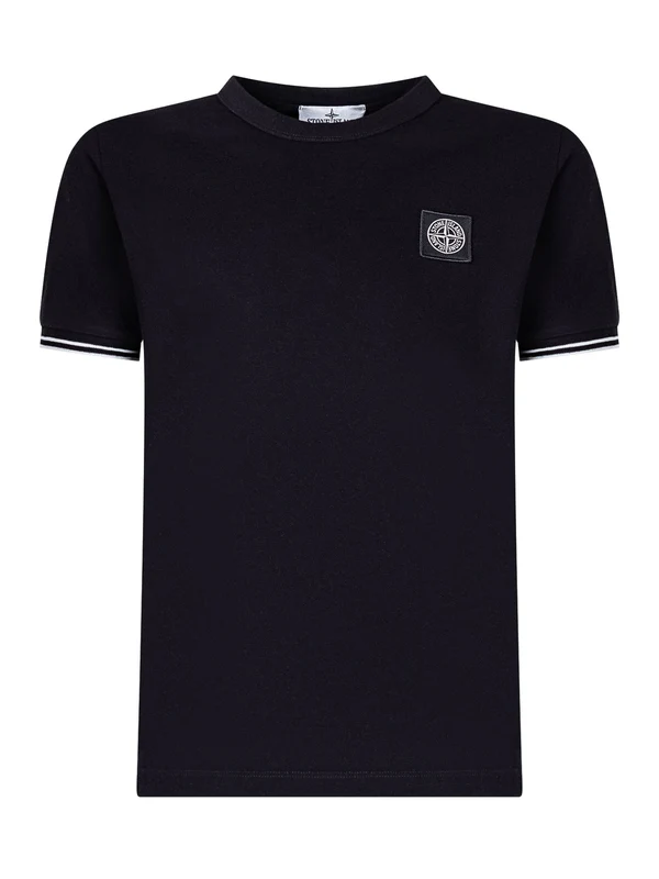 Stone Island Kids Black Half Sleeve