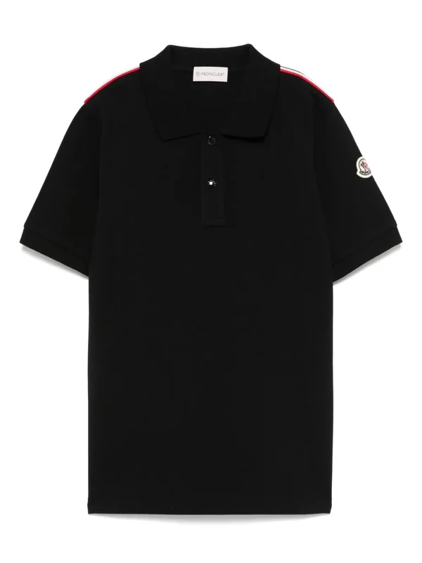 Moncler Black Polo Shirts