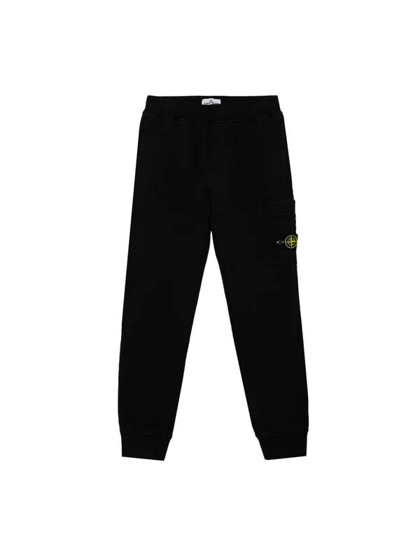 Stone Island Kids Black Casual Pants