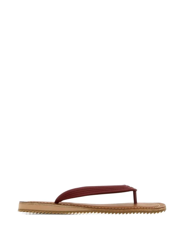 Miu Miu Burgundy Flip Flops