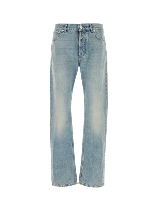 Alexander Mcqueen Blue Denim Pants