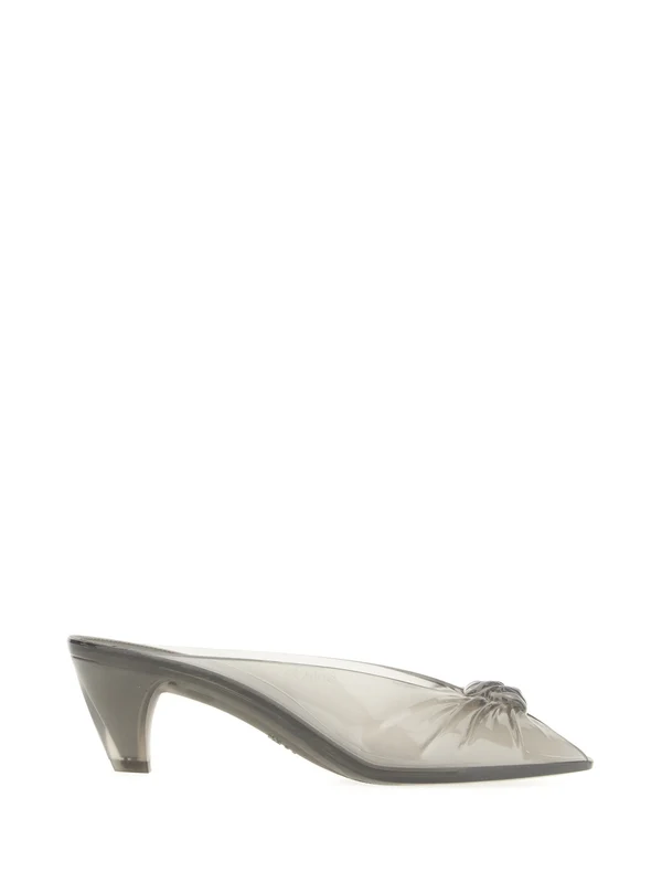 Chloe Grey Sandal Heels
