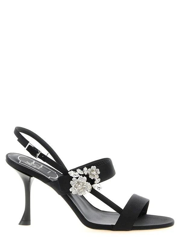 Roger Vivier Black Sandal Heels