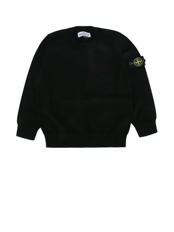 Stone Island Kids Black Knitted