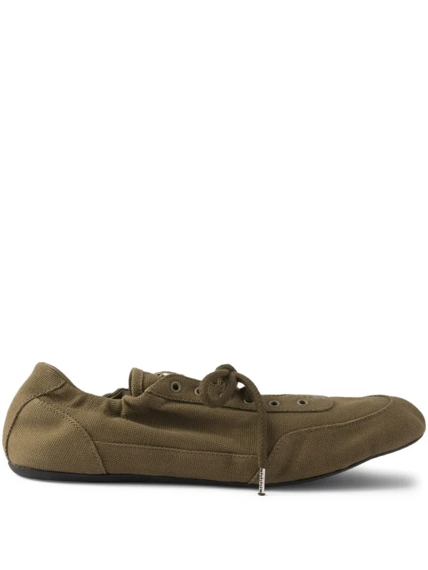 Prada Green Low Top Sneakers