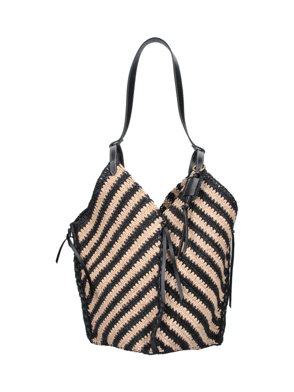 Isabel Marant Black Beige Tote Bags