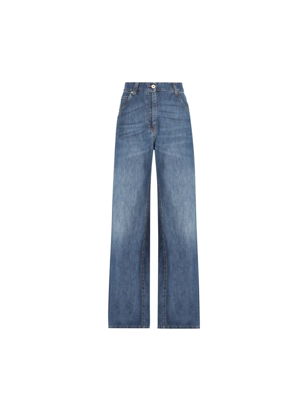 Brunello Cucinelli Blue Denim Pants