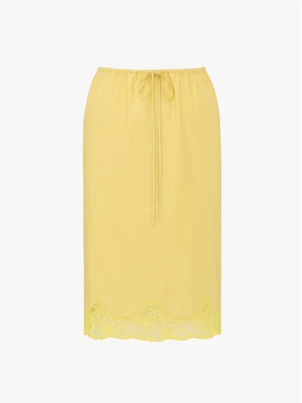 Saint Laurent Yellow Skirts