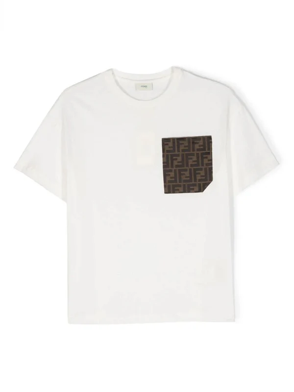 Fendi White Half Sleeve