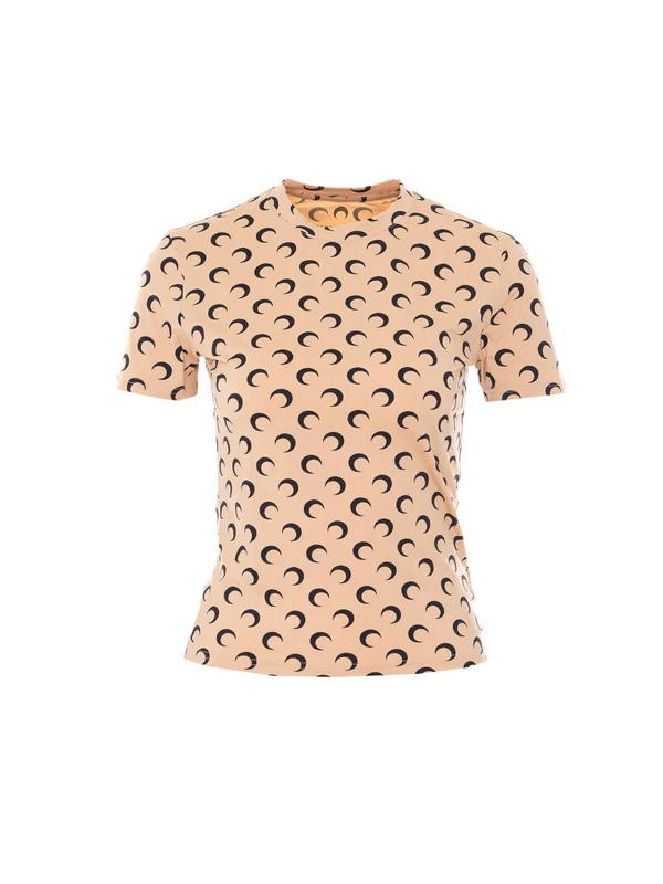 Marine Serre Beige Half Sleeve