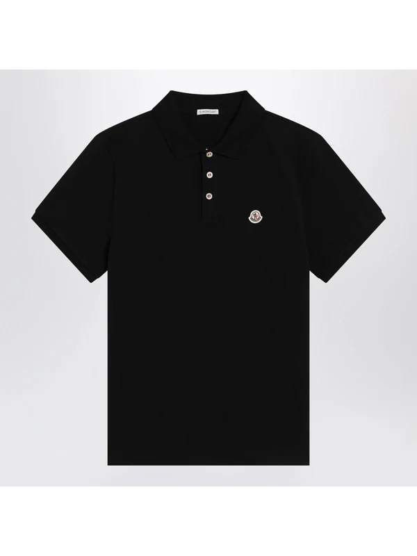 Moncler Black Polo Shirts