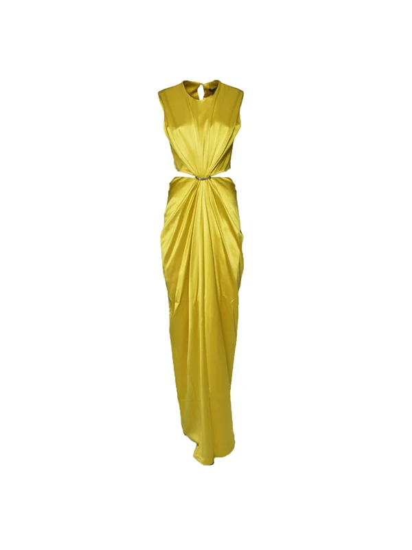 Max Mara Yellow Long Dress