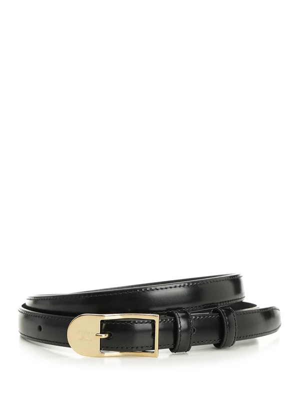 Celine Black Leather Belts