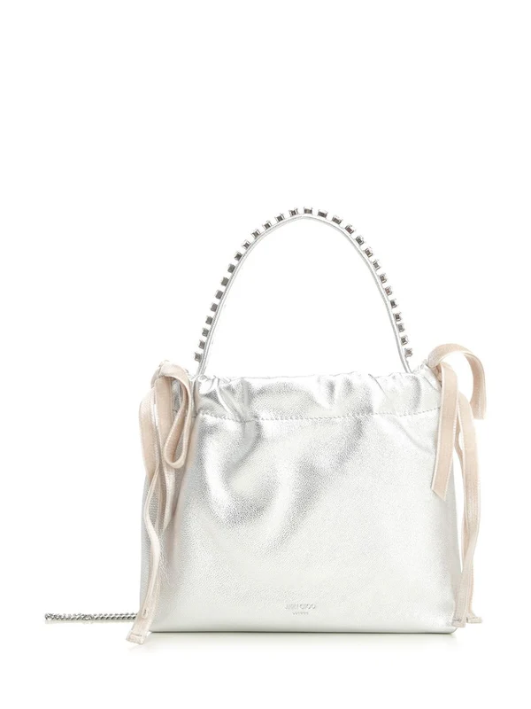 Jimmy Choo Silver Tote Bags
