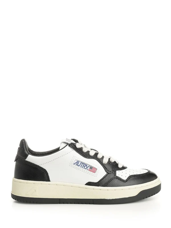 Autry White Black Low Top Sneakers