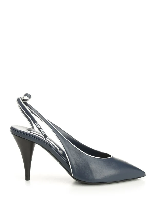 Miu Miu Green Slingback Heels