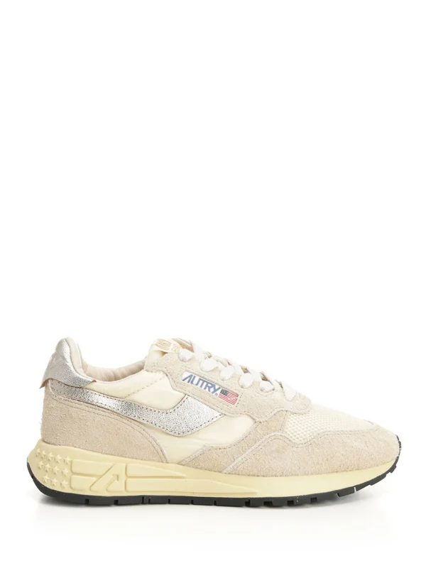 Autry Beige Low Top Sneakers