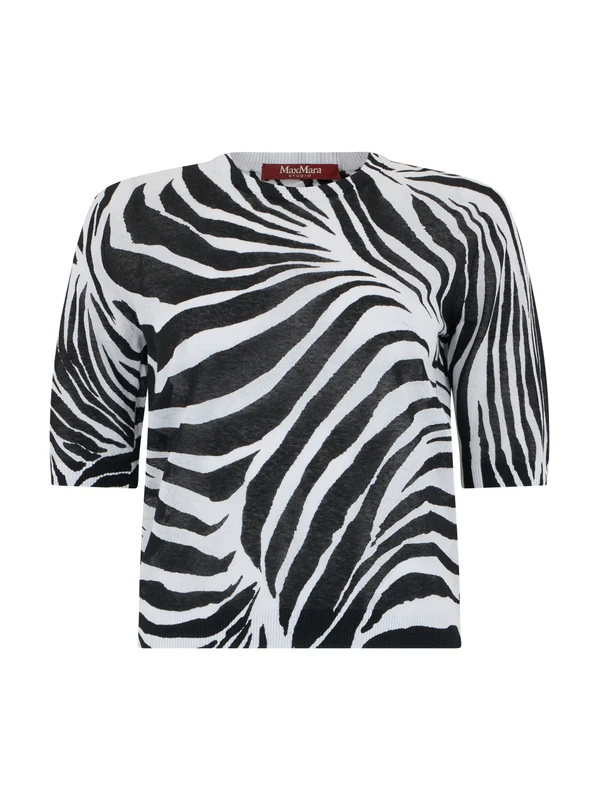 Max Mara Studio Animal Pattern Knitted