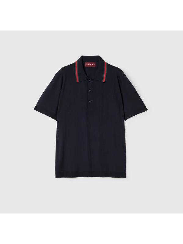 Gucci Navy Polo Shirts