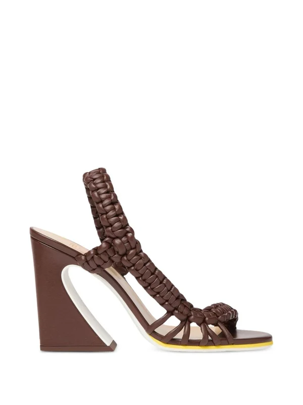 Fendi Brown Sandal Heels