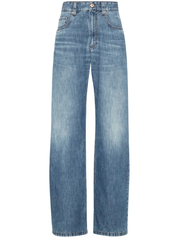 Brunello Cucinelli Blue Denim Pants