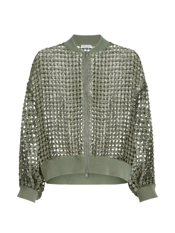 Brunello Cucinelli Green Cardigans