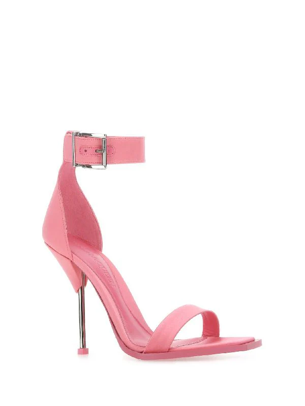 Pink Ankle Strap Sandal Heels - Image 2